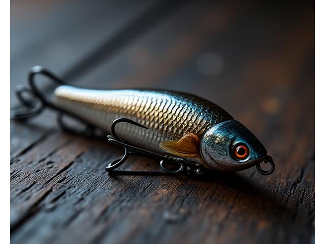 A handcrafted metal fishing lure glinting under soft light, symbolizing the pivot to fishing tackle manufacturing in Kingston, Ontario